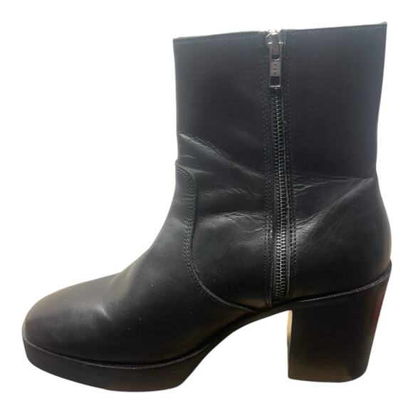 ASOS Black Ankle Bootie 10 Block Heel Boot Goblin Core Witchcore Whimsigoth - Picture 7 of 13